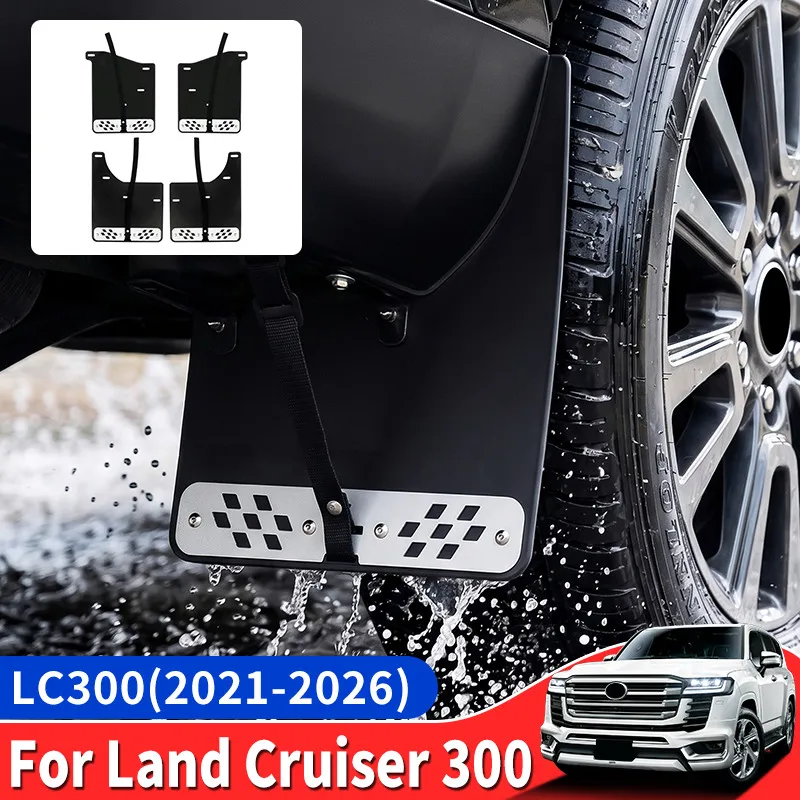 

For 2021-2026 Toyota Land Cruiser 300 Series LC300 Front Rear Wheel Mudguards Protect Car Body Automotive Exterior Accessories