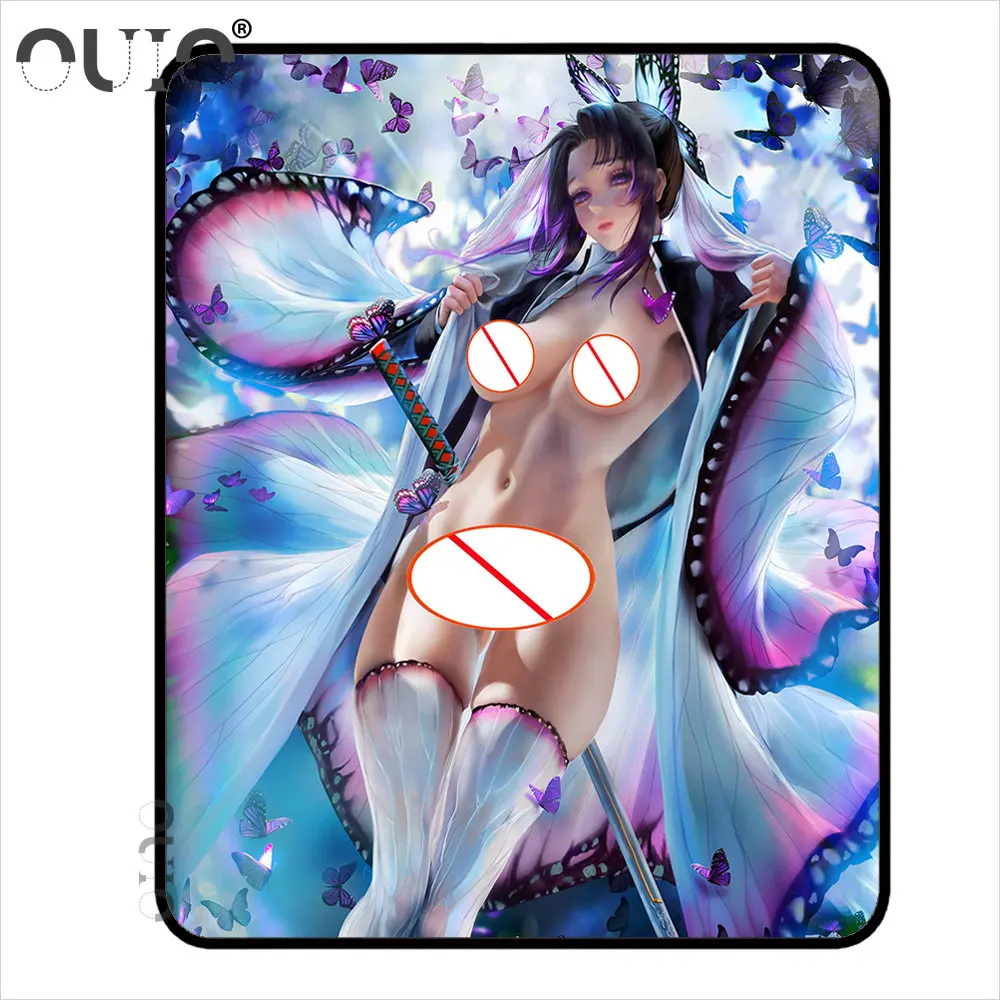 Uncensored Sexy Mause Pad Kimetsu No Yaiba Game Mouse Mat Pc Accessories Gaming Mousepad Table Pads Deskmat Computer Desk Mats