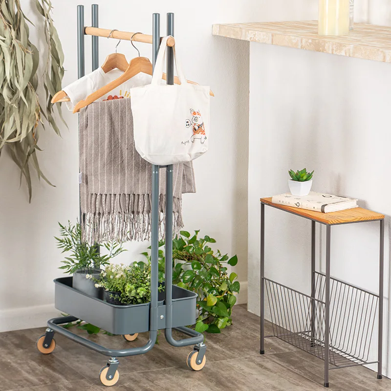 

Household small children's coat rack, living room bedroom floor-to-ceiling baby hanger, children's clothing storage rack