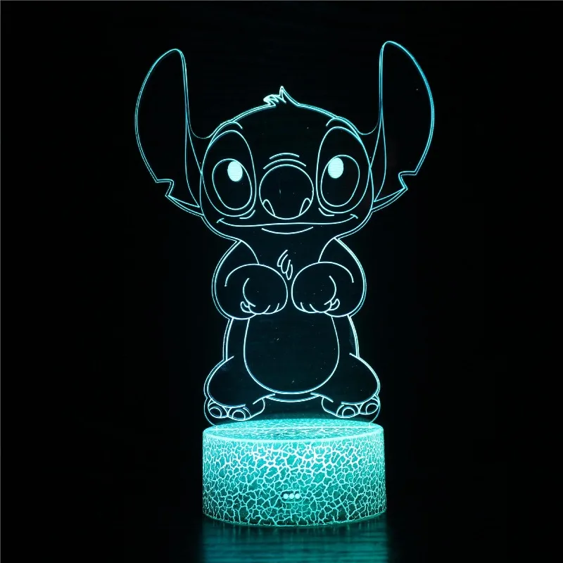 

Popular Nightlight Cute Interstellar Baby Stitch Souvenir Gift Desk Lamp USB Colorful Touch Internet Celebrity Atmosphere Light