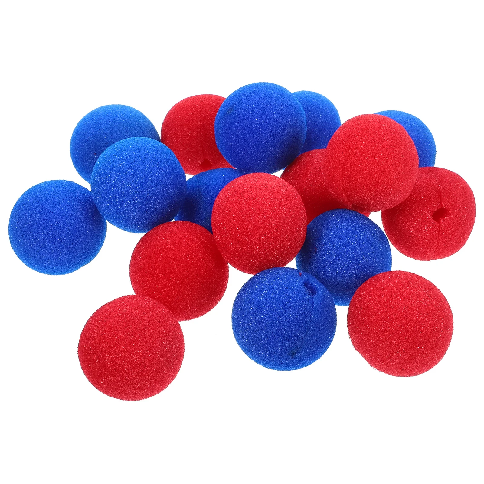 

40pcs Funny Sponge Clown Professional Party Props Stage Props for Christmas Halloween Party (5CM in Diameter, Red 20pcs + Blue 2