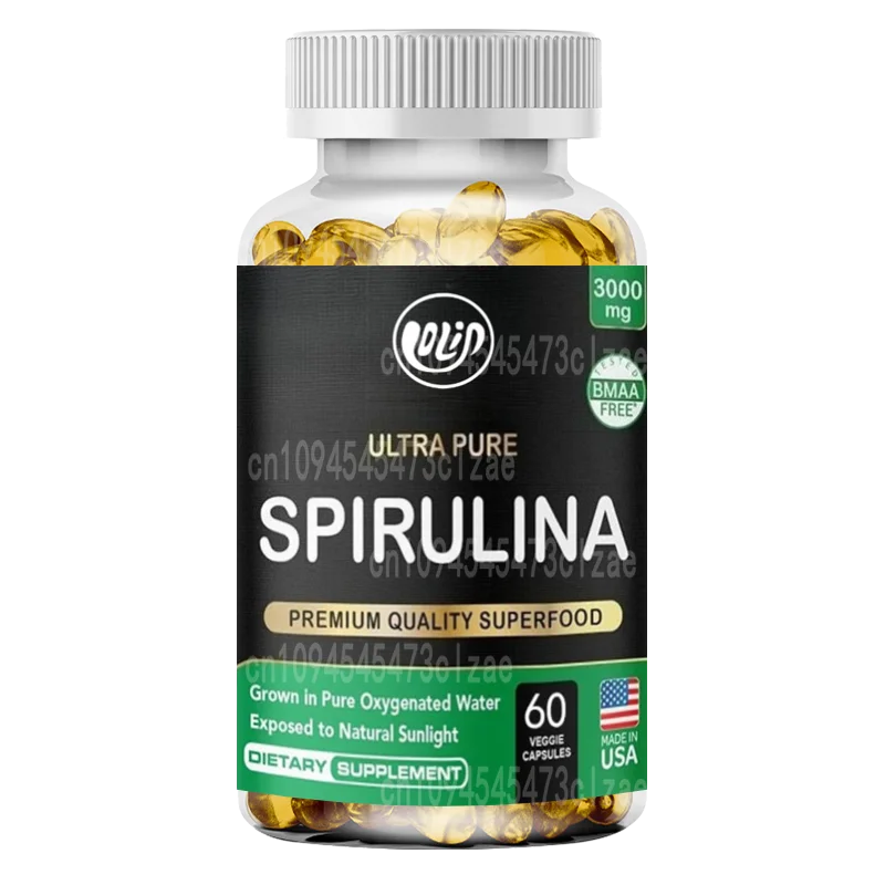 Cápsulas de Espirulina en Polvo 3000mg