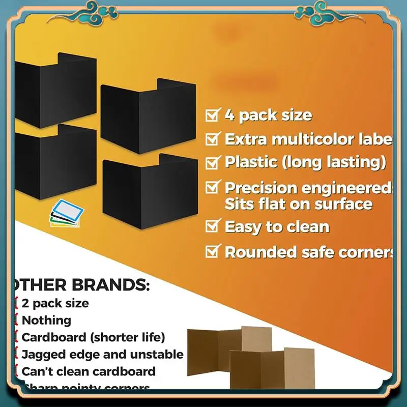 

(Новинка)-разделители для студенческого стола — водонепроницаемые пластиковые перегородки для обучающих ведер, папки для классов, принадлежности для учителей, легко чистится