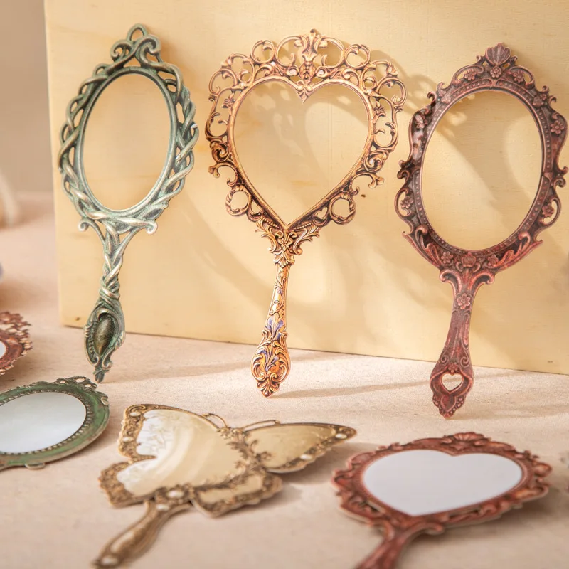 

Retro Mirror Hard Enamel Sticker Pack Mirror of Old Dreams' Series Vintage Mirror Scrapbooking DIY Stickers