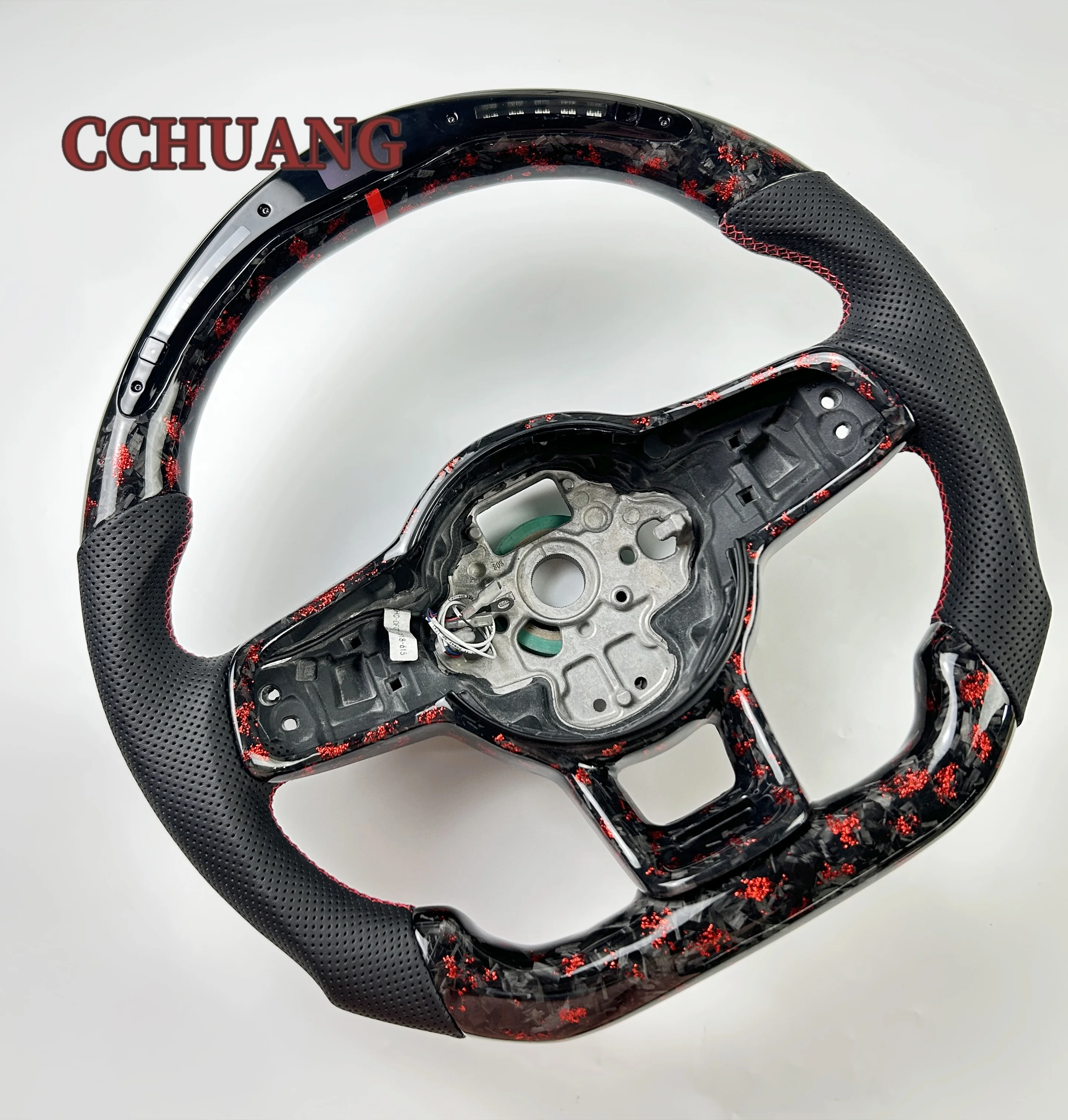 True Carbon Fiber Steering Wheel Forged LED for Golf 7 GTI GTS GTD GTE Polo GTI Scirocco 2015-2016  Tiguan