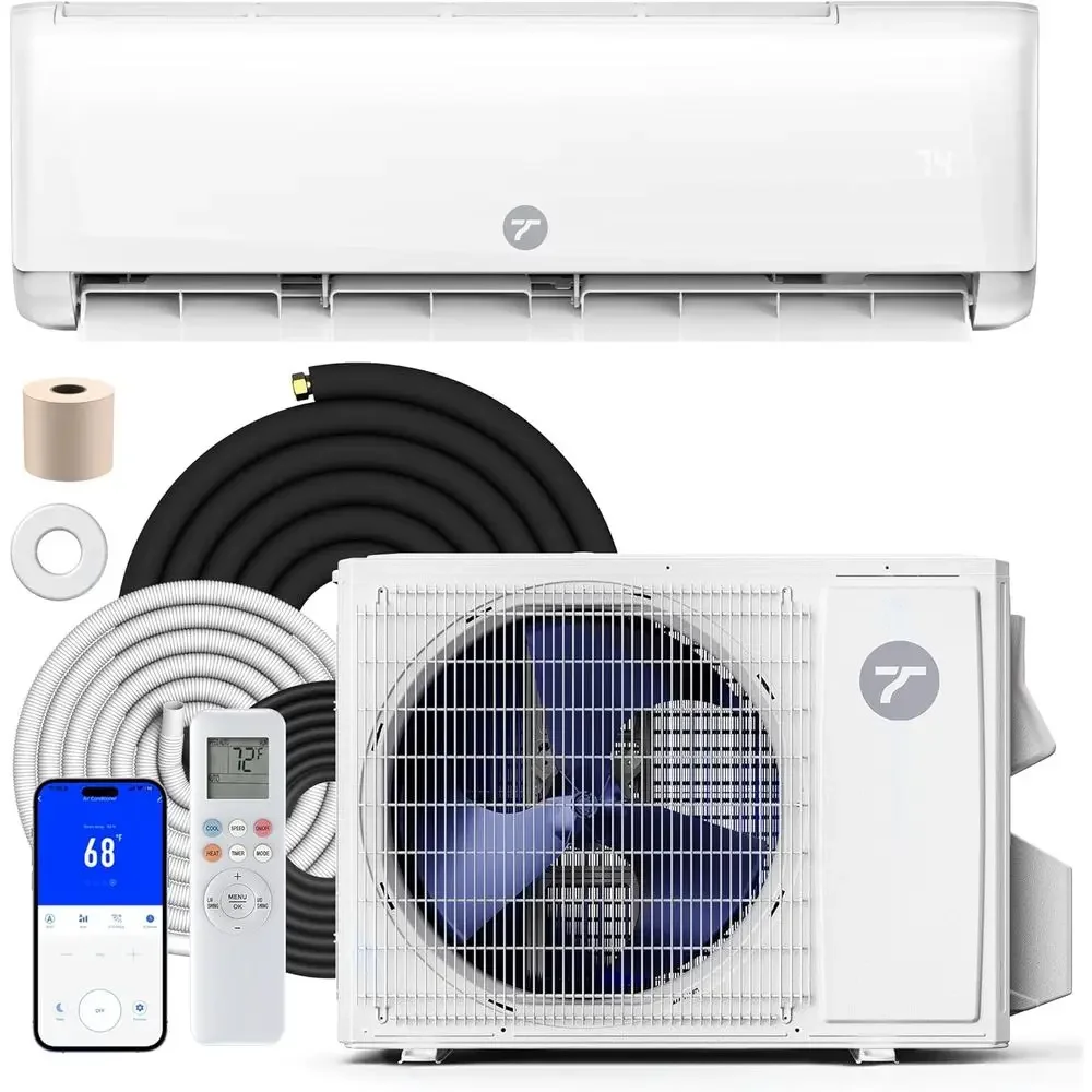

24000 BTU Mini Split Air Conditioner 230V, 19 SEER2 AC & Heat Pump, Quiet Ductless System for Up to 1500 Sq.Ft, R32 Refrigerant,