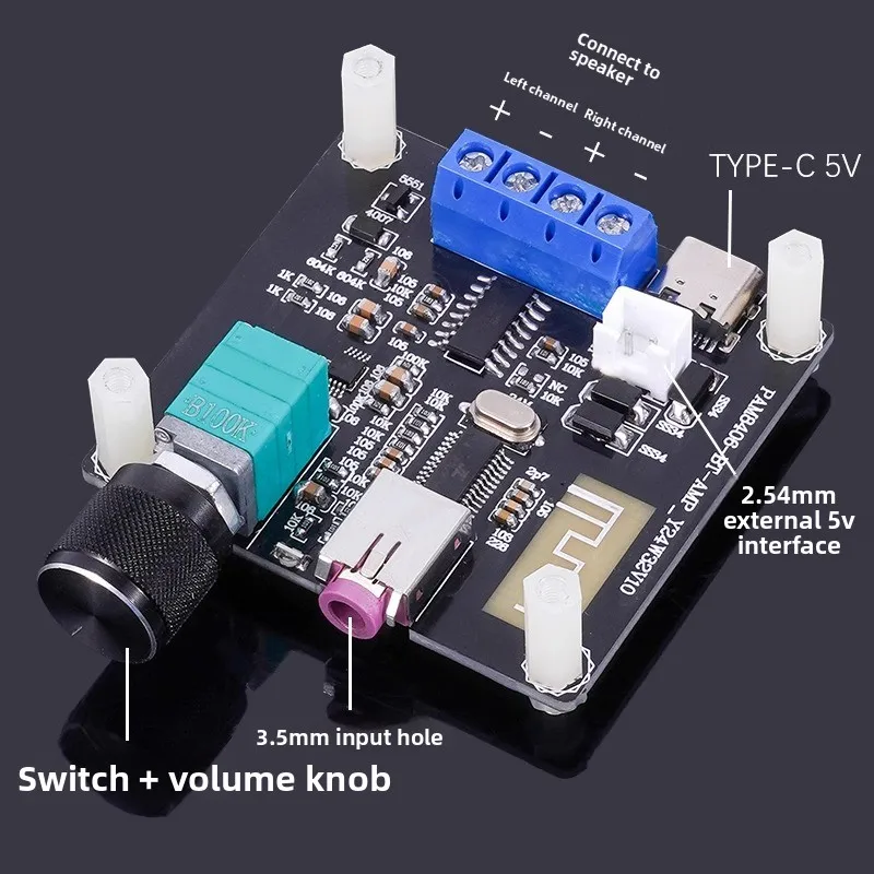 Little Elf PAM8406 Mini Speaker DIY Audiophile Class D Digital Amplifier Board 5V Power Amplifier Module Bluetooth