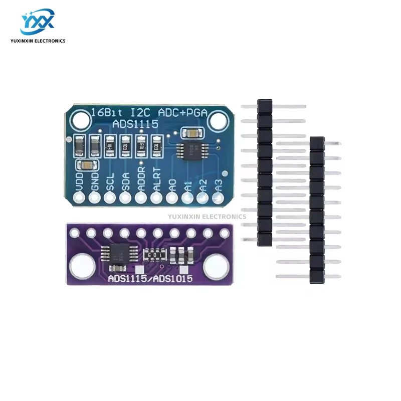 1PCS ADS1115 16 Bit I2C Precision ADC Module 4 Channel Development Board Pro Gain Amplifier 2.0V to 5.5V for Arduino RP