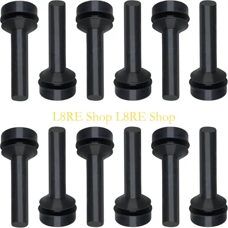 Pacote l8re 12 almofadas substituição pés borracha, substituição hob hob rust material borracha borracha