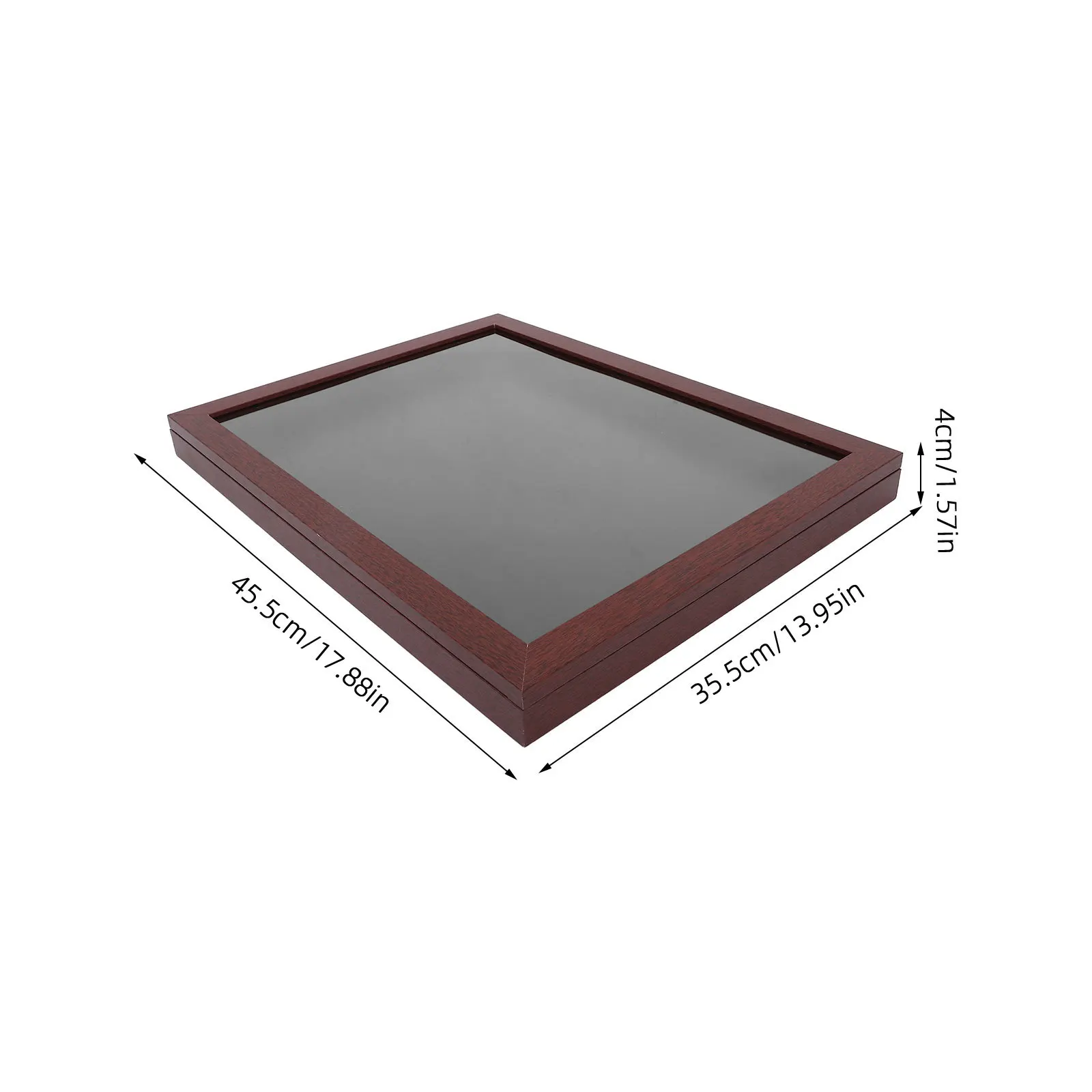 صندوق ظل خشبي للقمصان، فتحة أمامية مستطيلة، إطار موحد لكرة القدم، سترة عرض تذكارات رياضية #2