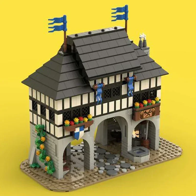 Moc-bloques de construcción de fortaleza militar, modelo Falcon's Keep Castle, tecnología Modular, regalo, juguetes de Navidad, conjuntos de bricolaje, montaje