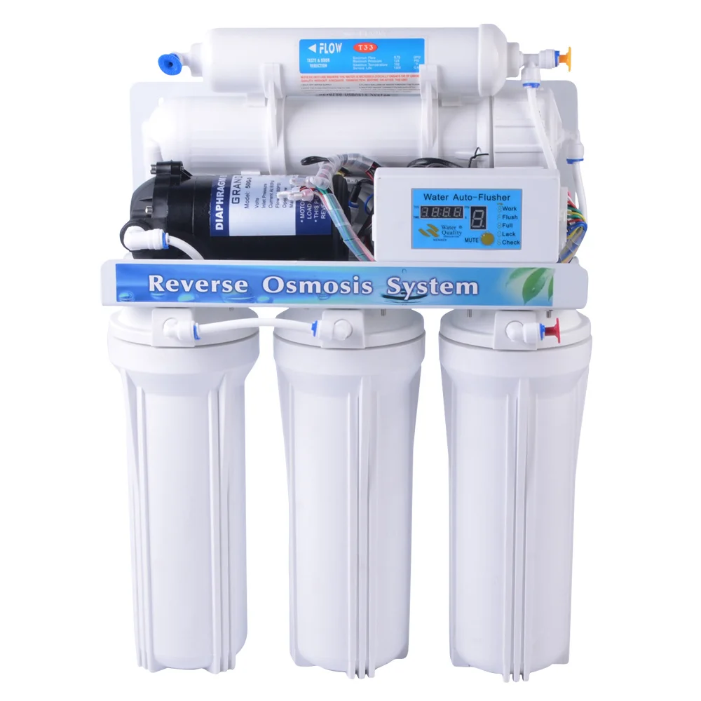 Home use 50 75 100 gpd 5/7stage reverse osmosis water purifier