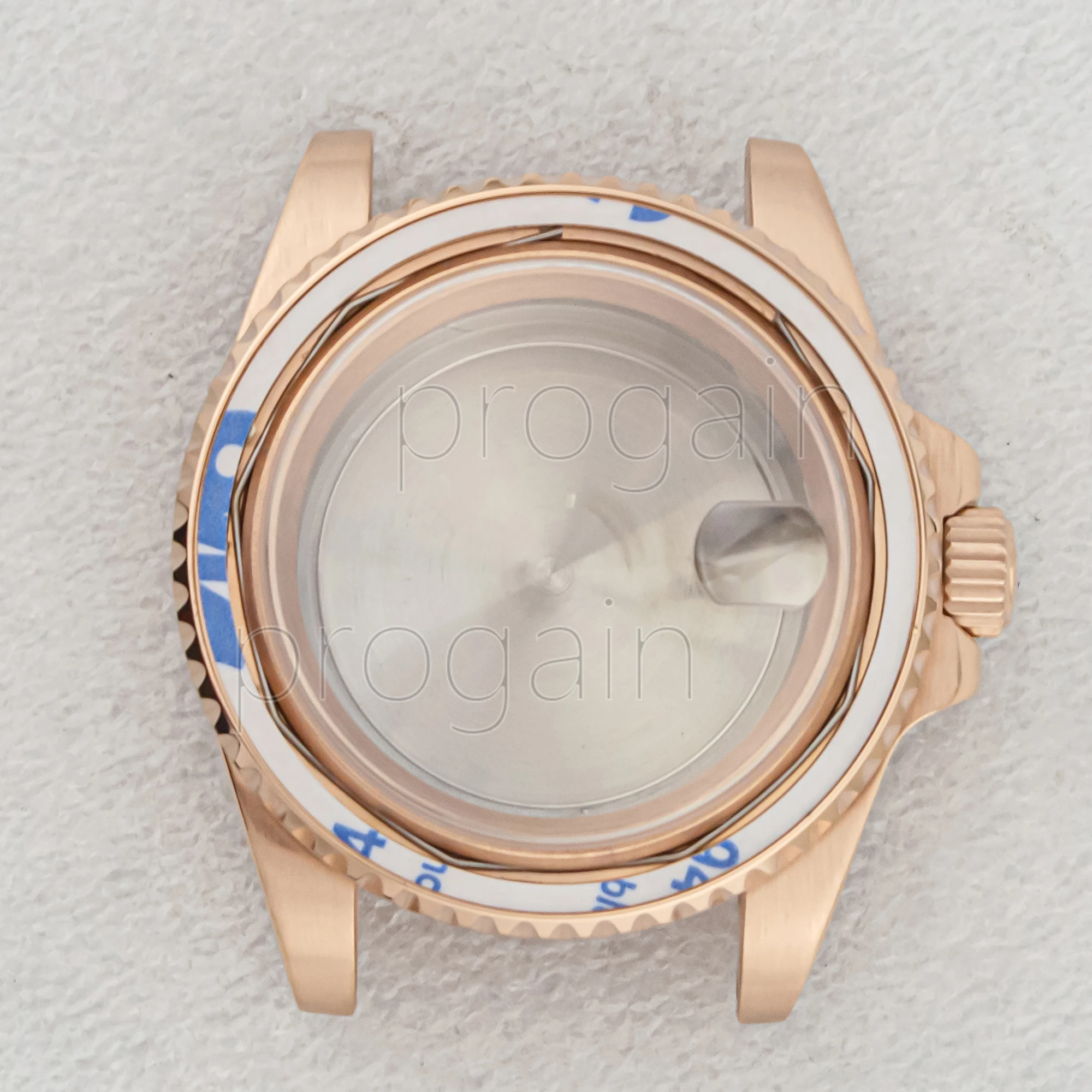 

NH35 Watch Case 40mm Solid Caseback Magnifying Glass Stainless Steel Waterproof for SUB GMT 28.5mm Dial NH36 Movement