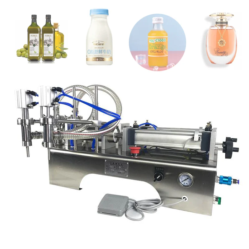 Plastic Bottle Manual Liquid Semi Auto Filling Machine The Lotion Piston Filling Machine