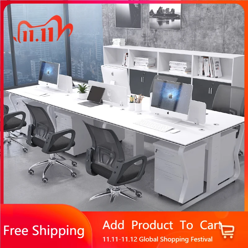 

Европейский уникальный офисный стол, современная стойка для приема, книжная полка, напольный офисный стол, секретарша, высококачественная металлическая мебель Escritorio