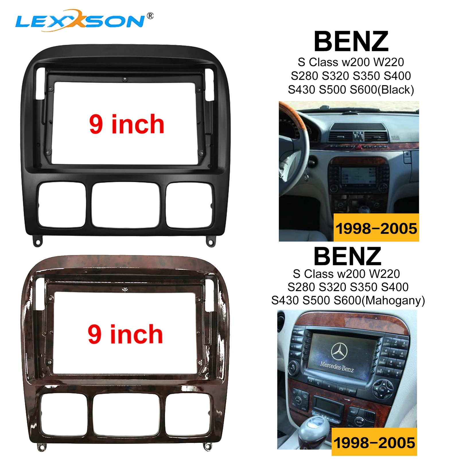 

Автомобильная панель для Benz S Class W200, W220, S280, S320, S350, S400, S430, S500, S600, 1998-2005, приборная панель, установка автомобиля, радио, цифровой автобус