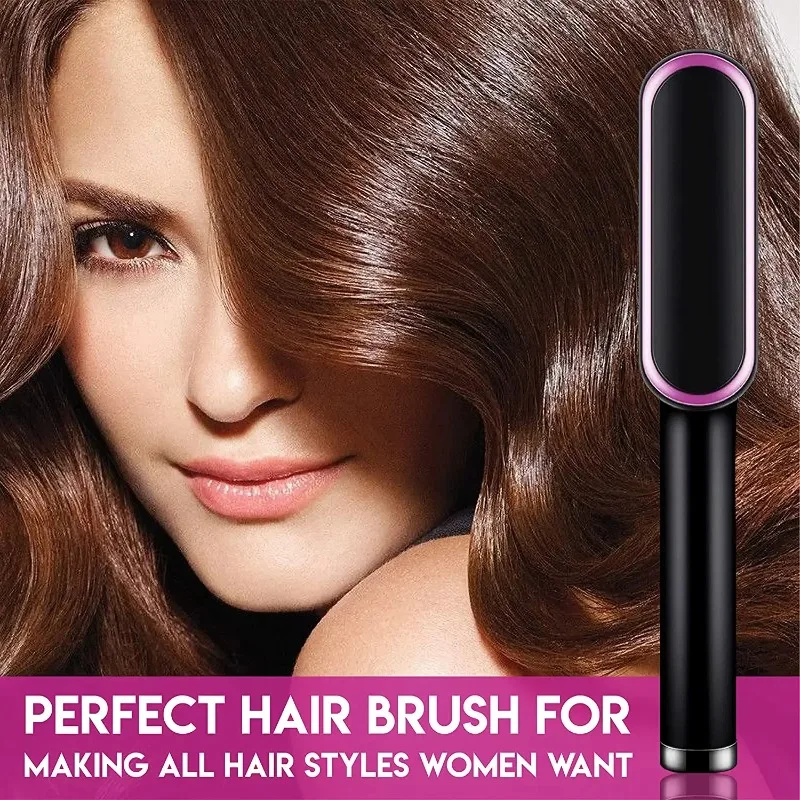 Personal Care Multifunctional Hairstyle Brush Hair Straightener Professional Quick Heated Electric Hot Comb Hair Straightener