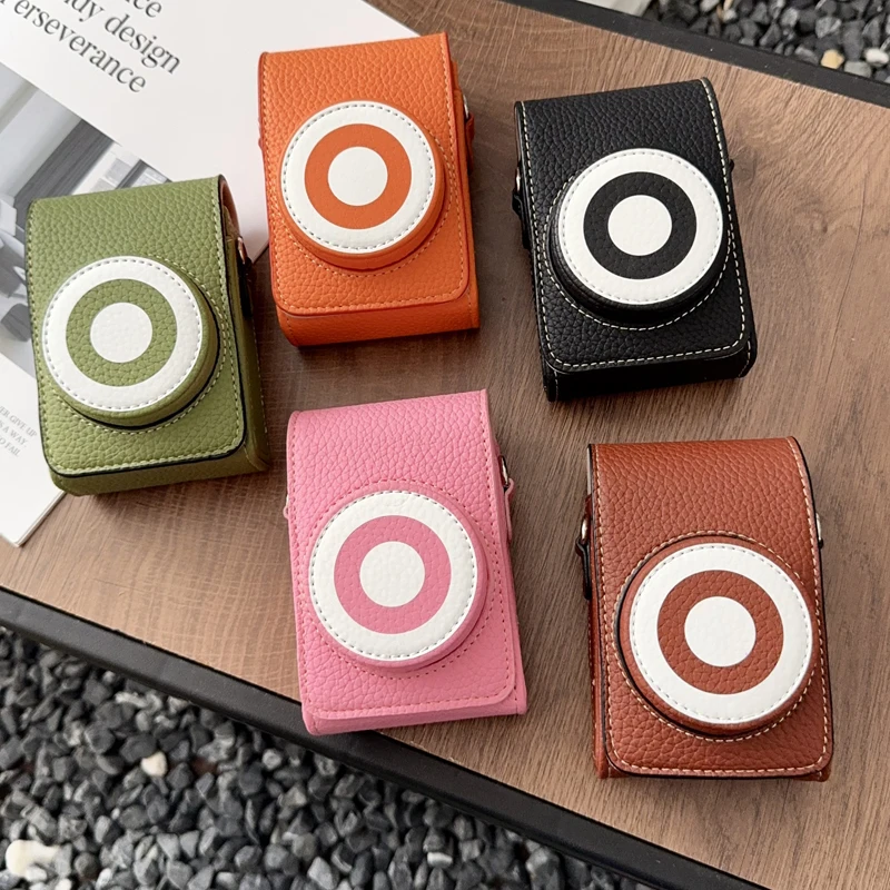 

Handmade PU Leather Case Camera Video Bag for Ricoh GRIII GRIIIx GRIV Canon G7X2 G7X3 Sony RX100 ZV1 ZV1F ZV1M2 Protective Cover