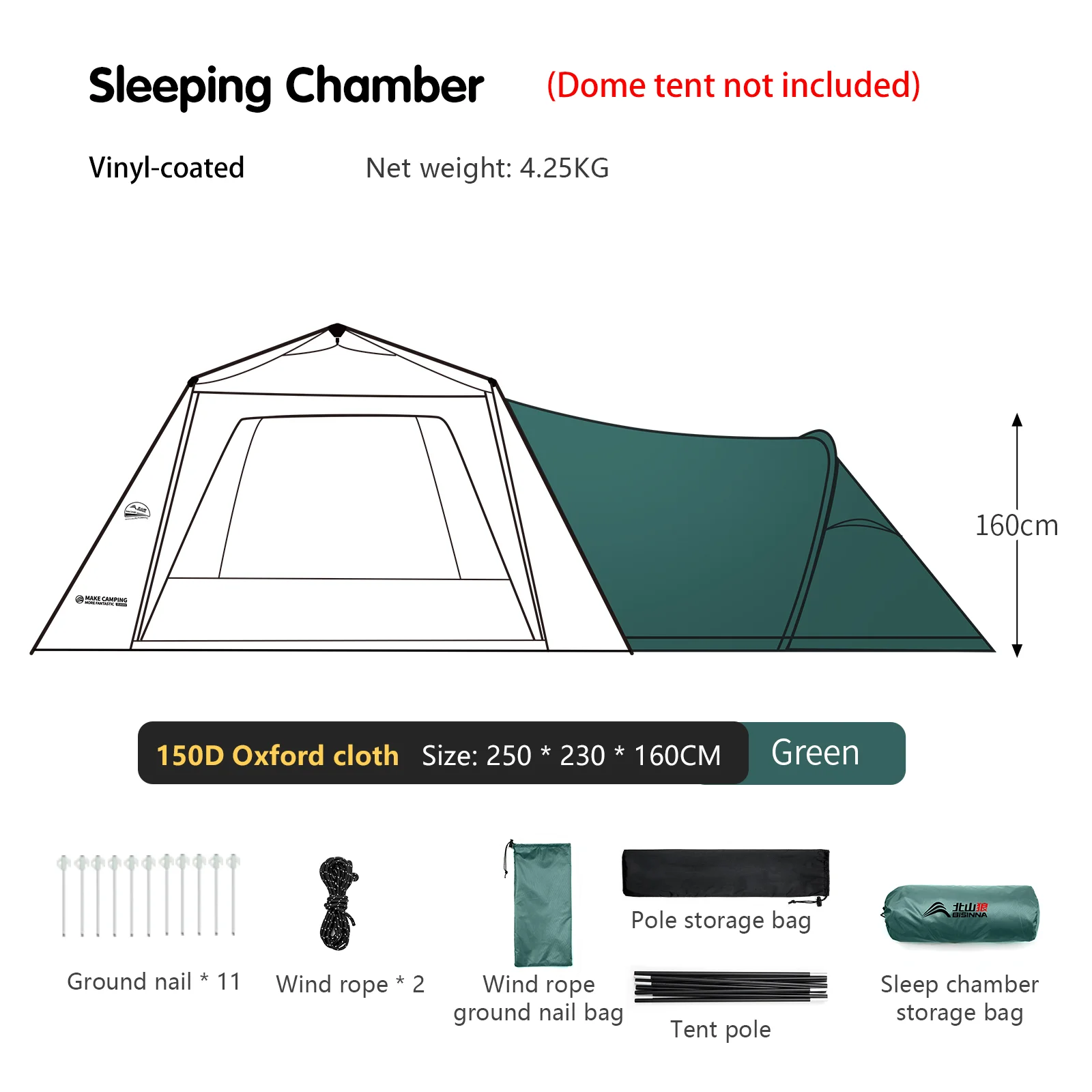 BISINNA 6-8 personen One-touch Dome Tent Vinyl gecoate luifel Waterdicht zonnescherm voor familie kamperen reizen buitenshuis