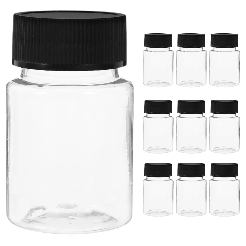 

Plastic Sampling Bottle Clear Sample Bottles Medicine with Wide Mouth Laboratory Containers Liquid