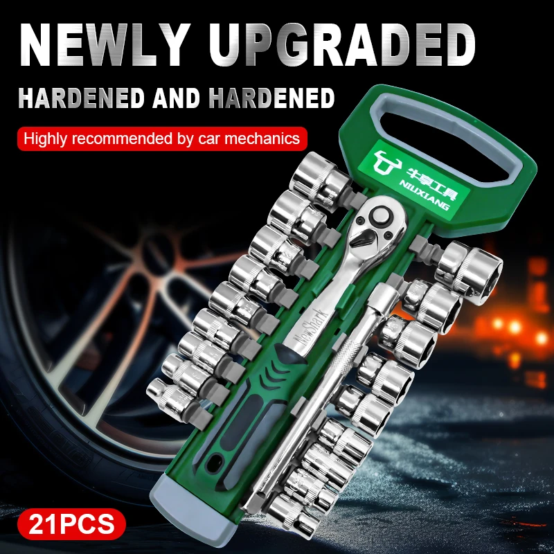 

3/8 "CRV гаечный ключ с трещоткой, набор инструментов для автомобильного механика, набор торцевых ключей для ремонта гаража, набор ручных инструментов для мастерской «сделай сам»