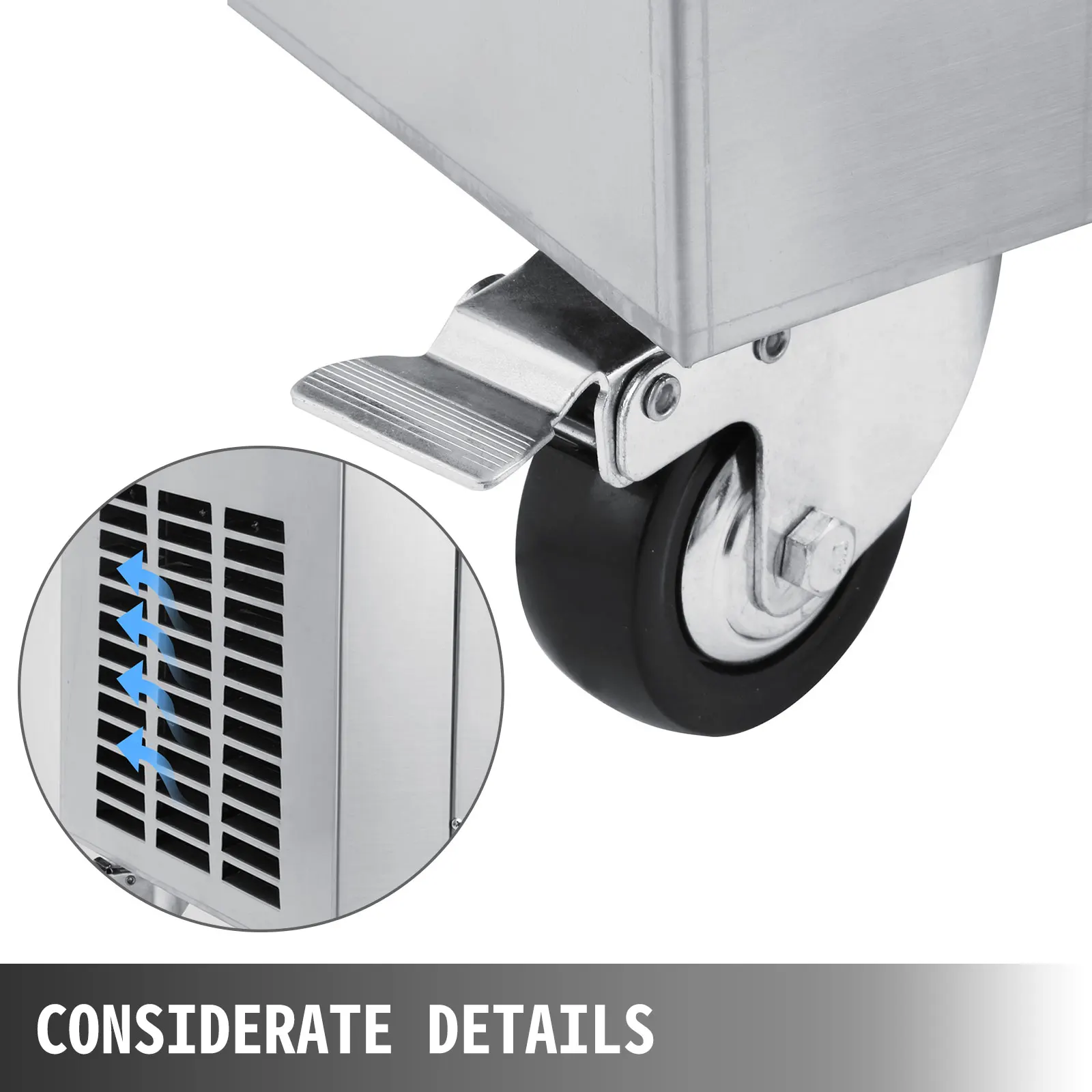 VEVOR Machine � La Glace Yogourt Frit�e CBJ-1 * 6, Cr�me Glac�e en acier inoxydable 740W, avec 6 cylindres peut faire face aux formules pr�par�es/jus de fruits/milkshake/yogourt/bouillie