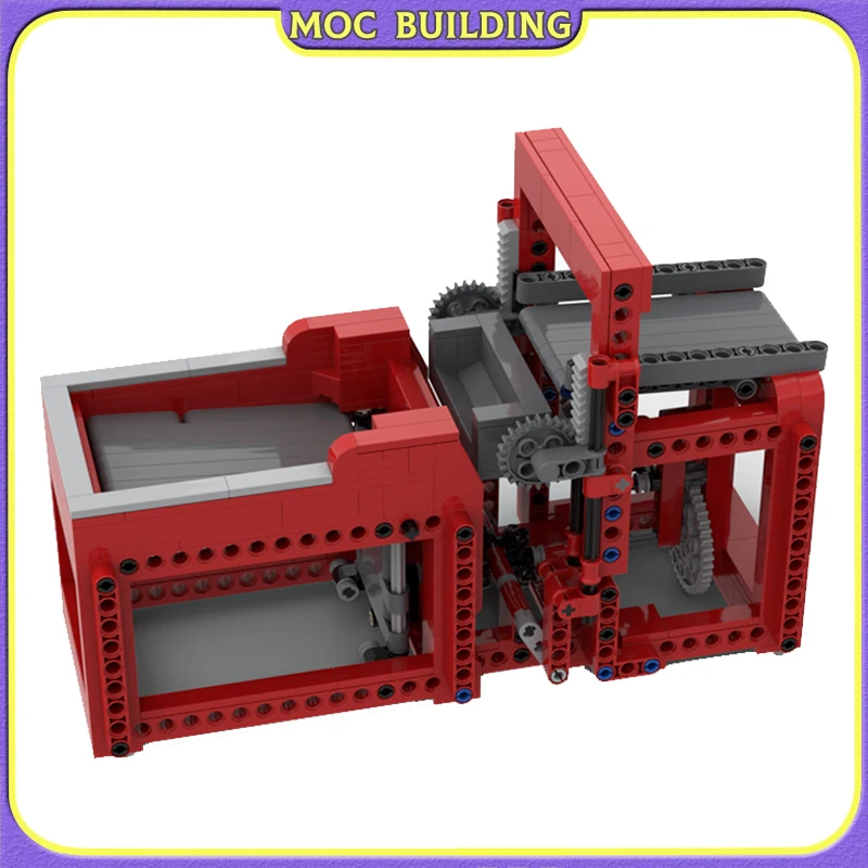 Moc Building Block GBC Vertical gear rack Module Bricks Dribbling Device Sports DIY Assembly Model Collection Toy Gifts