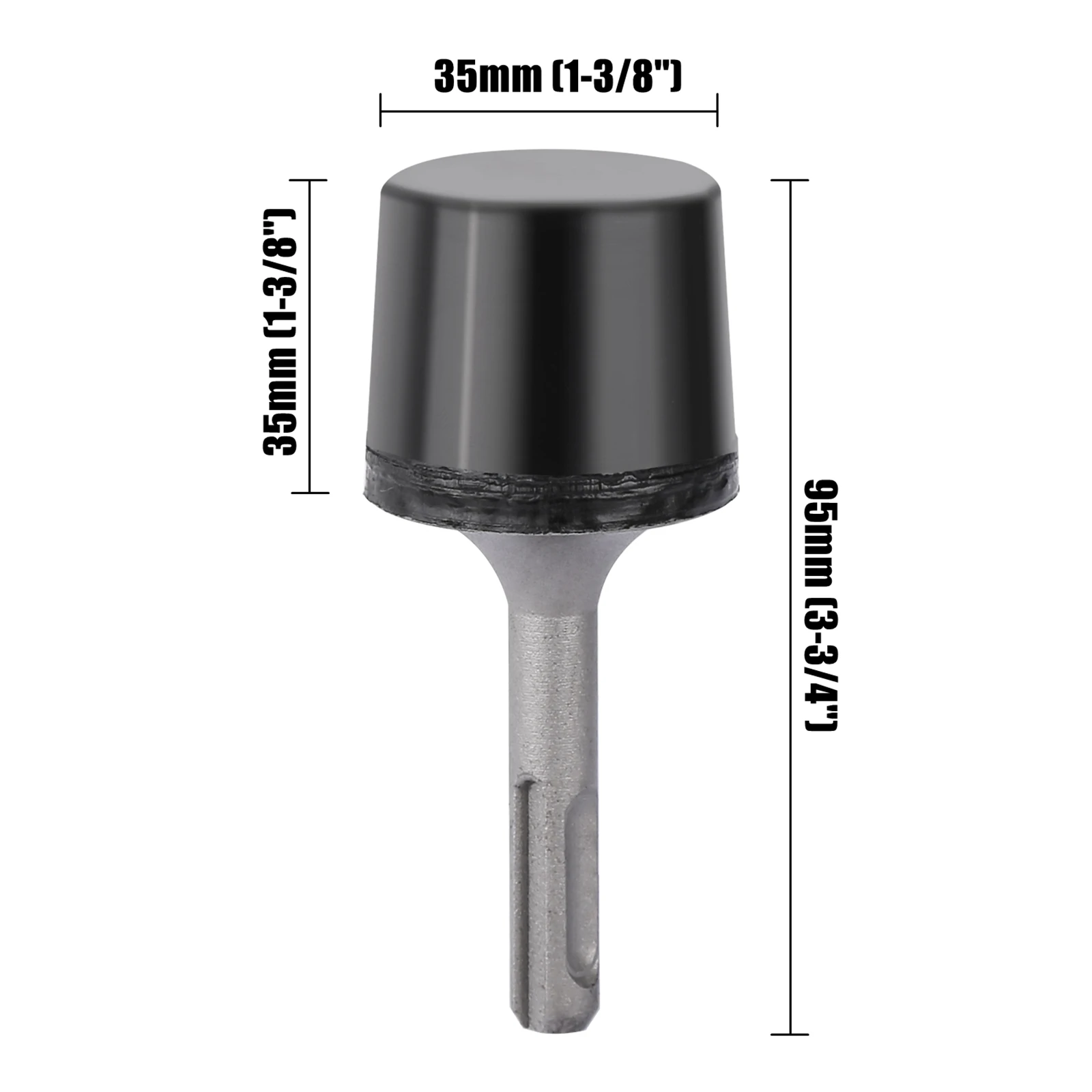 Versery SDS-PLUS Shank Electric Rubber Vibrating Hammer for Automotive Sheet Metal Bending Repair Tile Lamination Tools