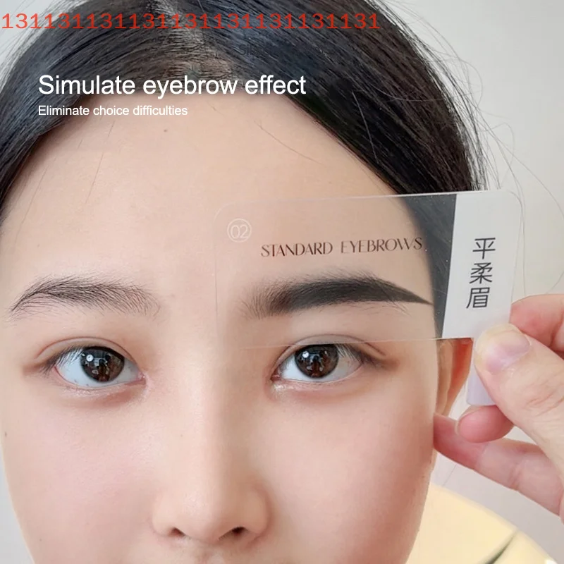 لعرض صالون أنماط الحواجب الشهيرة للنساء 6 أنماط بطاقة تجريبية للحواجب أداة احترافية للتطبيق المسبق