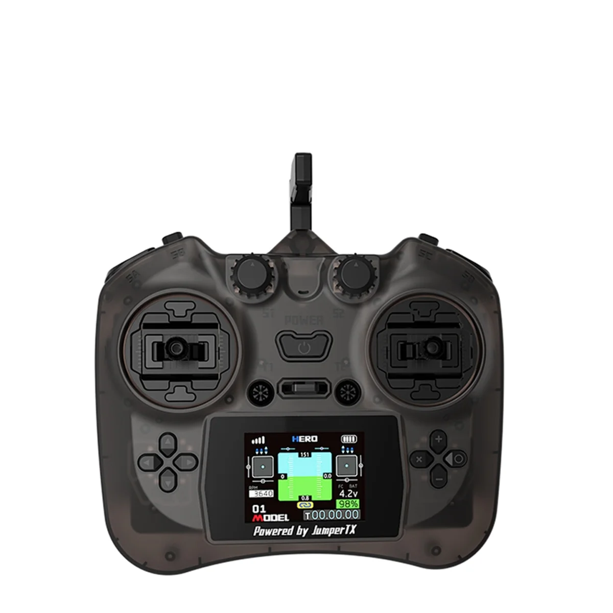 【Universal】 Smart Remote Controller TX Color Screen Transmitter Hall Sensor Gimbals ELRS 2.4G 100mW 12CH for FPV RC Drone A