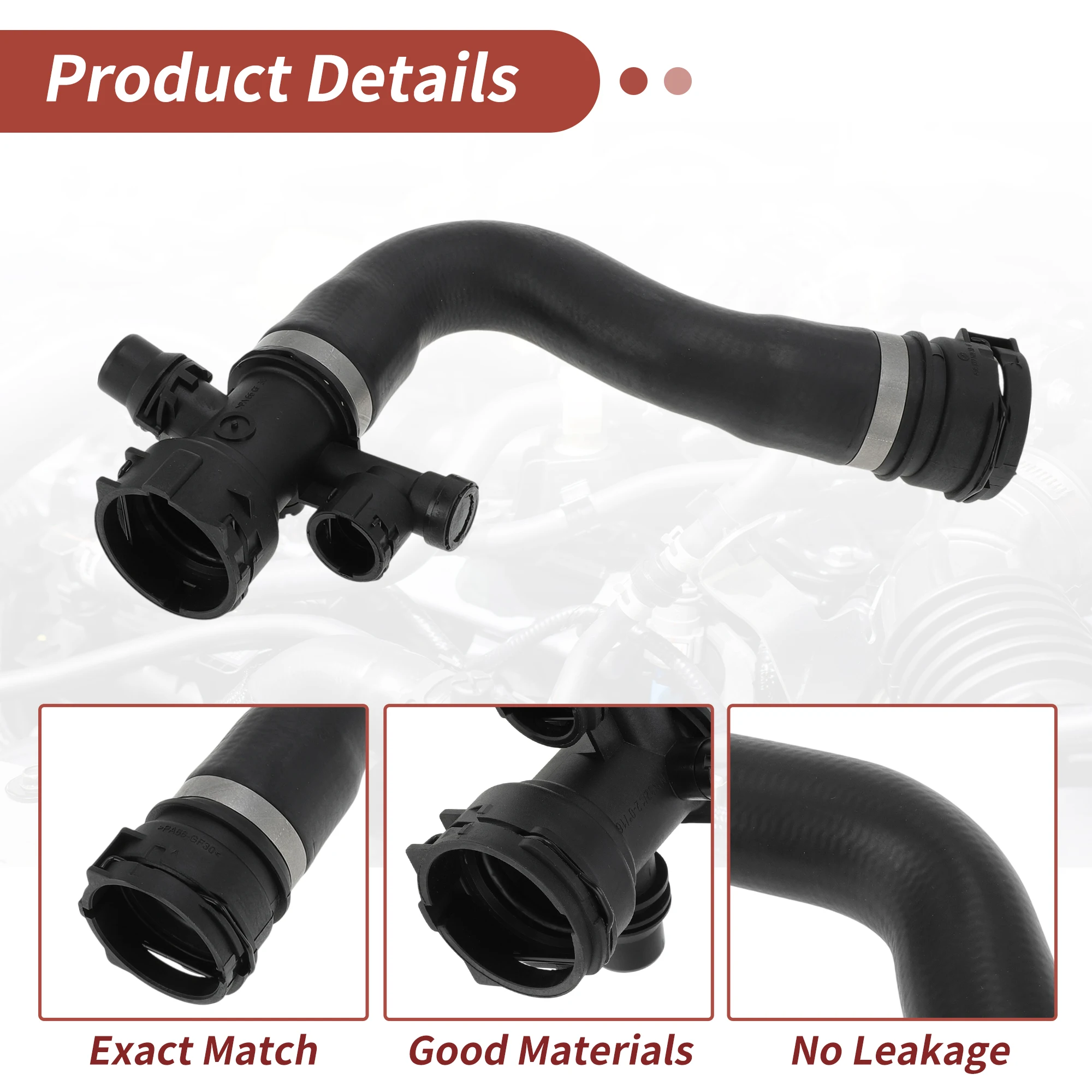 

Motoforti HVAC Верхний радиатор двигателя, шланг охлаждающей жидкости для BMW X3 2.5L 3.0L 07-10 No 11706335038, шланг отопителя, шланг радиатора