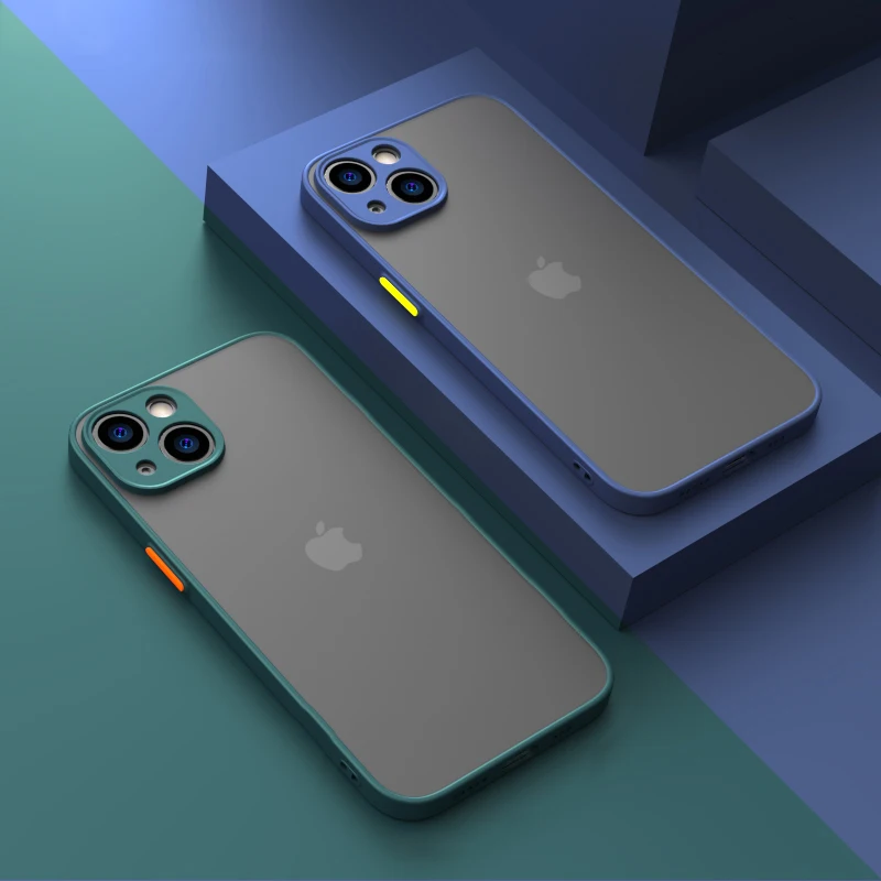 For iPhone 15 Plus Shockproof Armor Bumper Clear Phone Case iPhone 15 Pro iphone15 15Pro Max Bumper Soft Silicon Hard Cover Capa