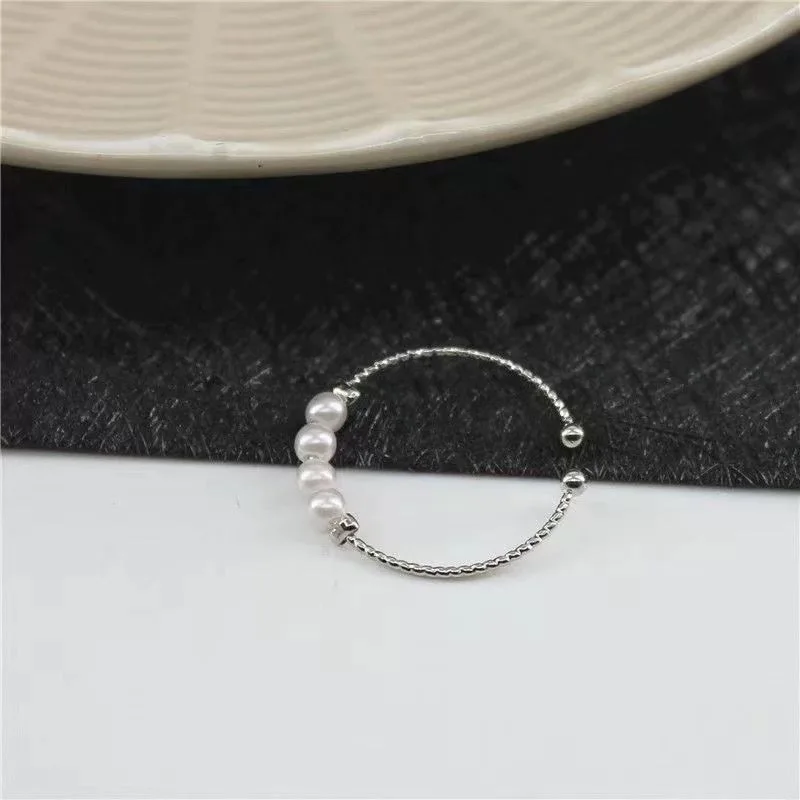 Cute to sprout~Ring set is light and luxurious, small and exquisite, love shaped index finger ring, Korean ins, new female