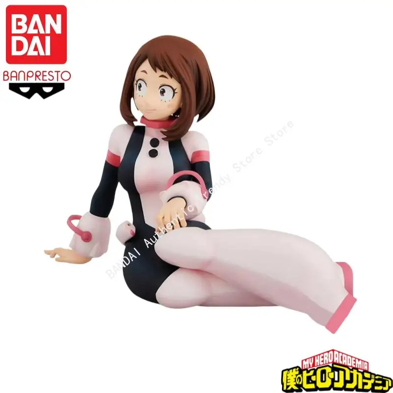 متوفر في المخزون الأصلي بانداي بانبريستو بطلي الأكاديمية Ochaco Uraraka شخصيات أنيمي لعبة مجسمة هدية عيد ميلاد المرآب