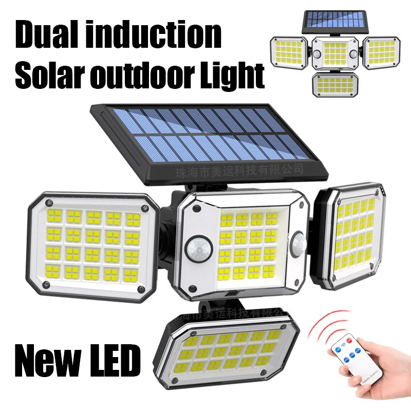 

Настенные светильники на солнечной батарее, наружные светильники с датчиком присутствия человека, водонепроницаемые, для новых вилл, сада, гаража, входа в ферму, забора, маленькие уличные лампы