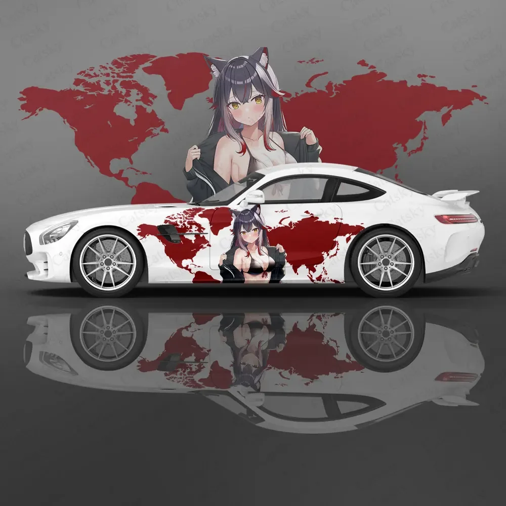 Texas Arknights Anime Car Decal Flower Vinyl Car Stickers Car Side Graphics Decals, Universal Size, Vehicle Graphics