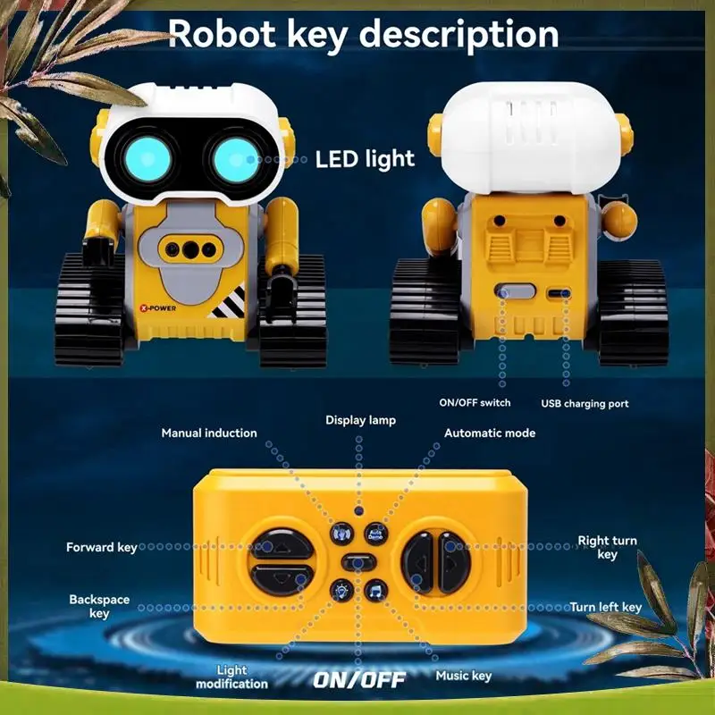 Gesture Sensing Robot Ai Robot Rechargeable Kid's RC Intelligent Robot Remote Control Robot A Multi-Purpose