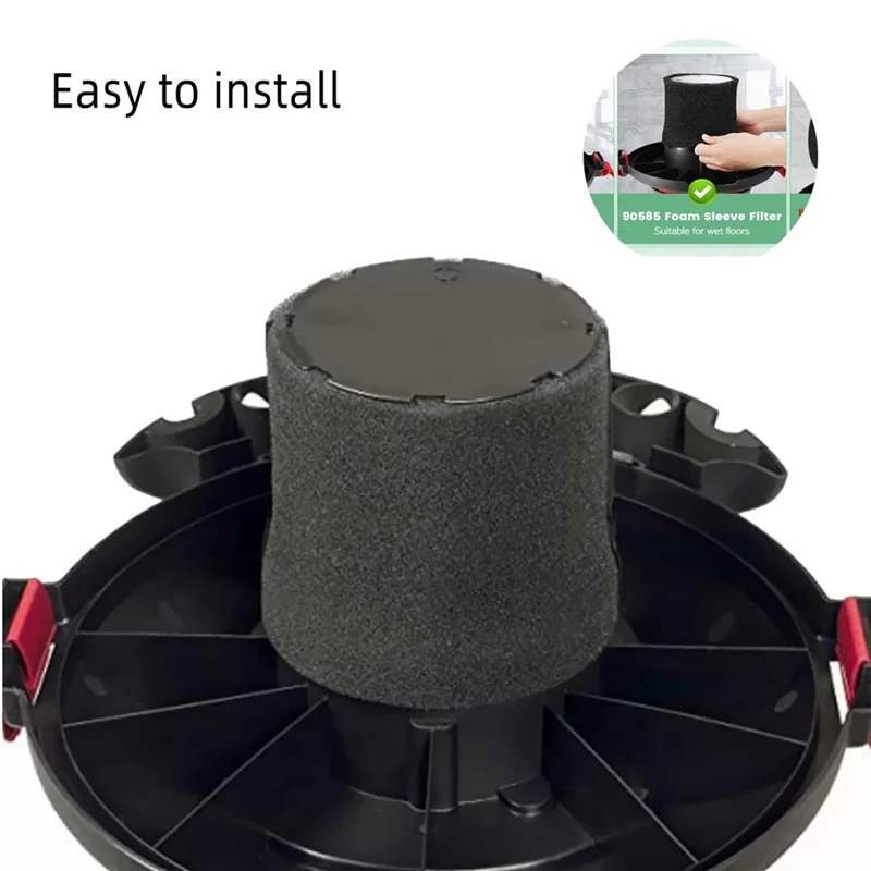 3 عبوات 90585 من فلاتر استبدال الرغوة VF2001 للمكنسة الكهربائية الرطبة والجافة، استبدال الأجزاء 9058500-N37R #3