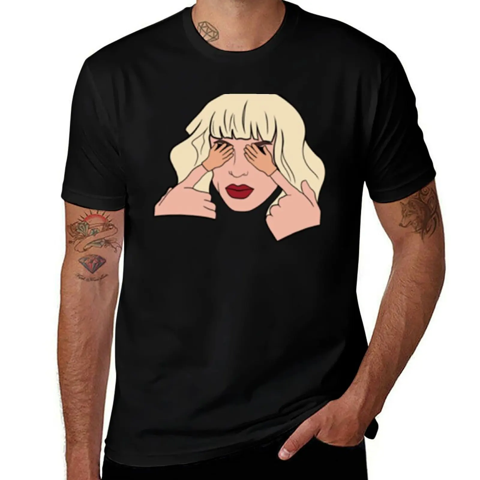 

Katya Zamolodchikova Tiny Hands T-Shirt cotton t shirts high quality t shirts for man graphic tees T-Shirt