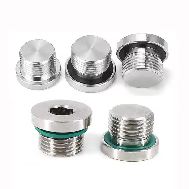 1/8" 1/4" 3/8" 1/2" 3/4" BSP Метрическая наружная резьба, шестигранное гнездо, торцевая заглушка из нержавеющей стали 316, уплотнительное кольцо, фланец, пробка, фитинг для труб