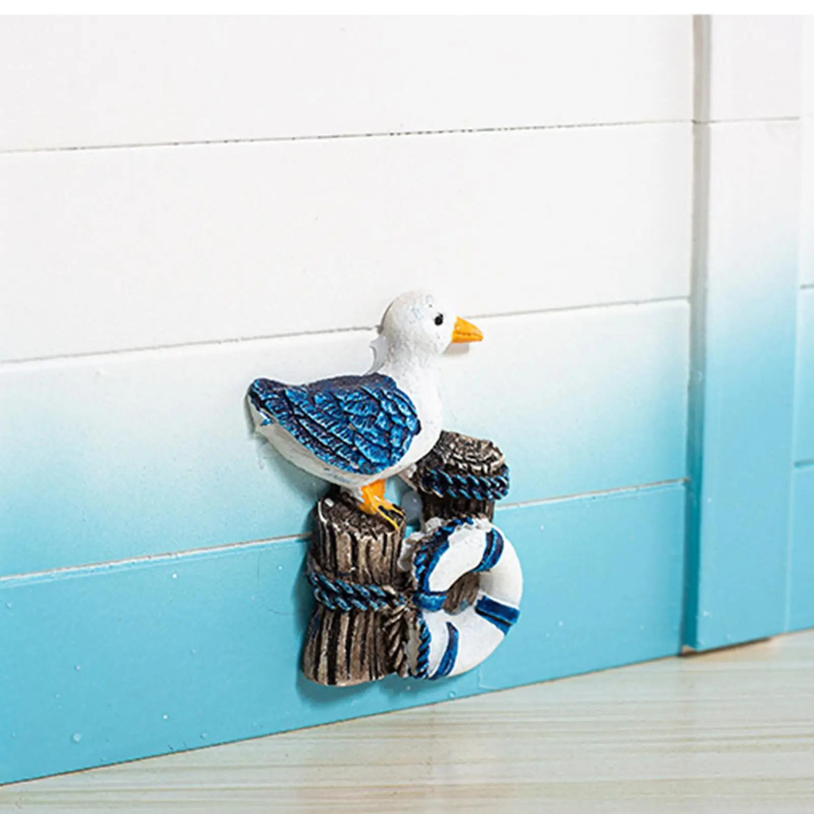 2 Pieces Ocean Style Wooden Storage Box Sundries Organizer for Restaurant