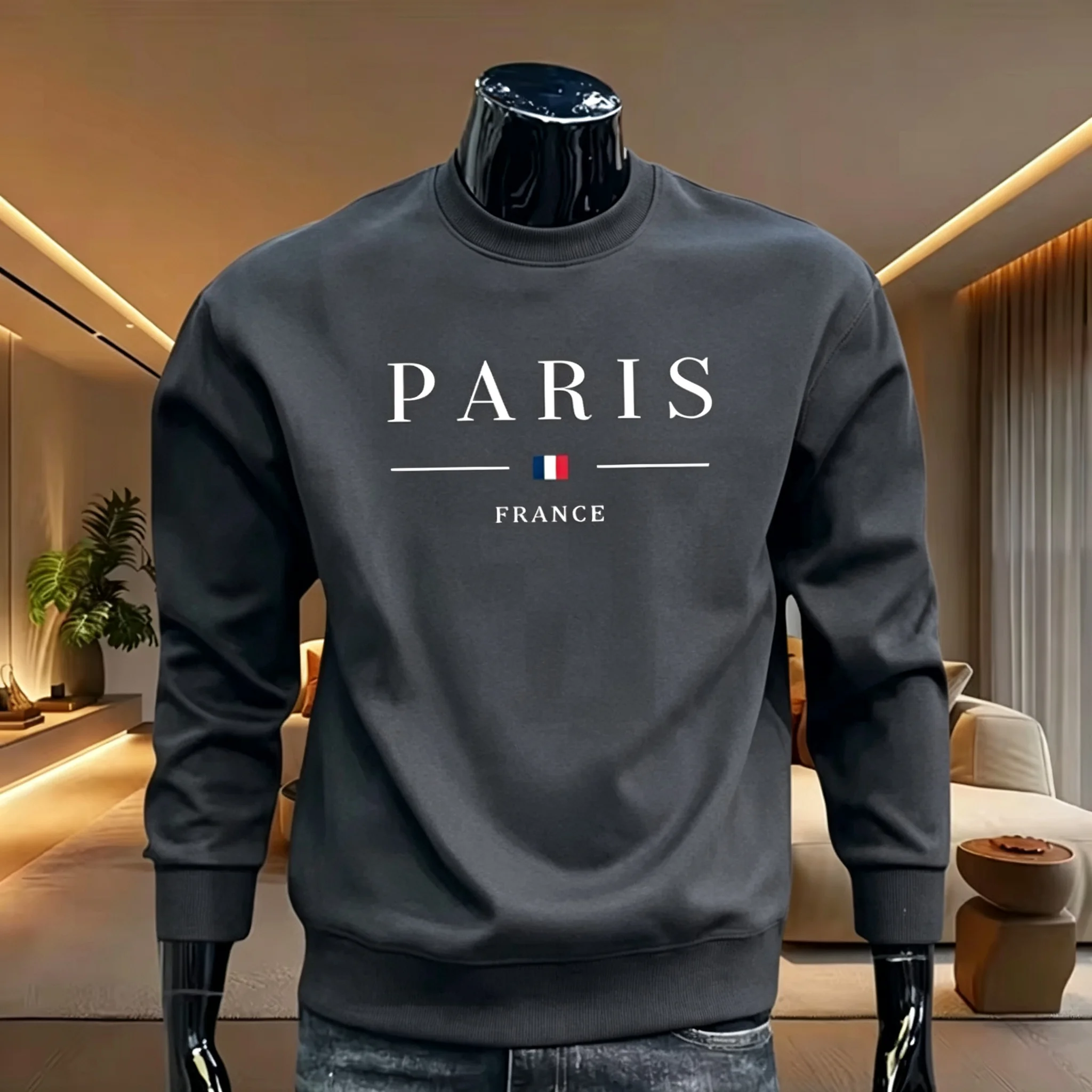 O-Neck Casual Herren-Sweatshirts mit Aufdruck, Oberteile für Outdoor-Sport, Jogging, Herrenbekleidung, vielseitiger Pullover, Alltags- und Streetwear. – Detail 8
