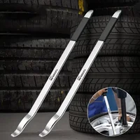Herramienta de barra de palanca para cambiador de neumáticos profesional, Metal duradero, mango de goma, diseño que ahorra trabajo, esquina de palanca no dañada, 1/2 Uds.