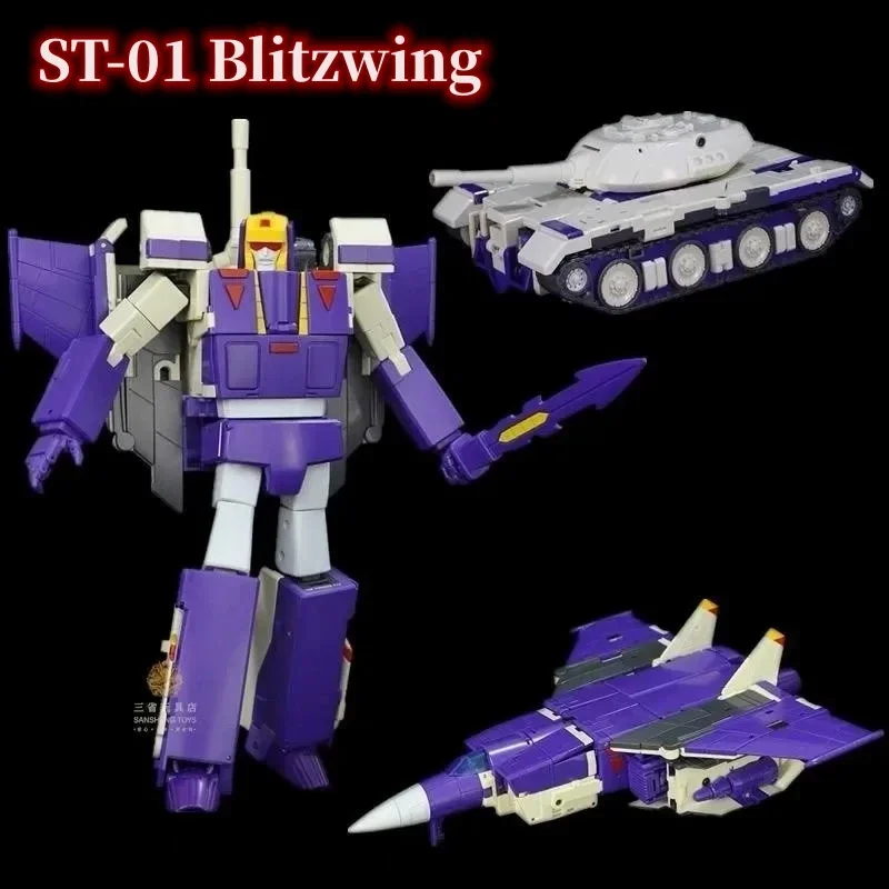 In Stock！Star Toys Transformation ST01 ST-01 Blitzwing Three Change Warrior MP G1 Action Figure Robot Toys