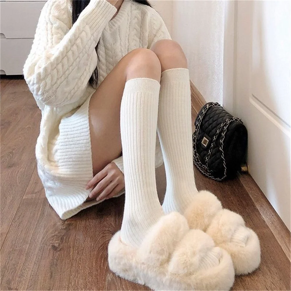 Socken für Damen, einfarbig, modisch, schlicht, im JK-College-Stil, weich, bequem, schweißabsorbierend, atmungsaktiv, Freizeitsocken – Detail 4