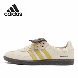 adidas Samba Wales Bonner Silver German Training Gazelle Shoes Retro Versatile Sports and Casual Board Shoes sneakers