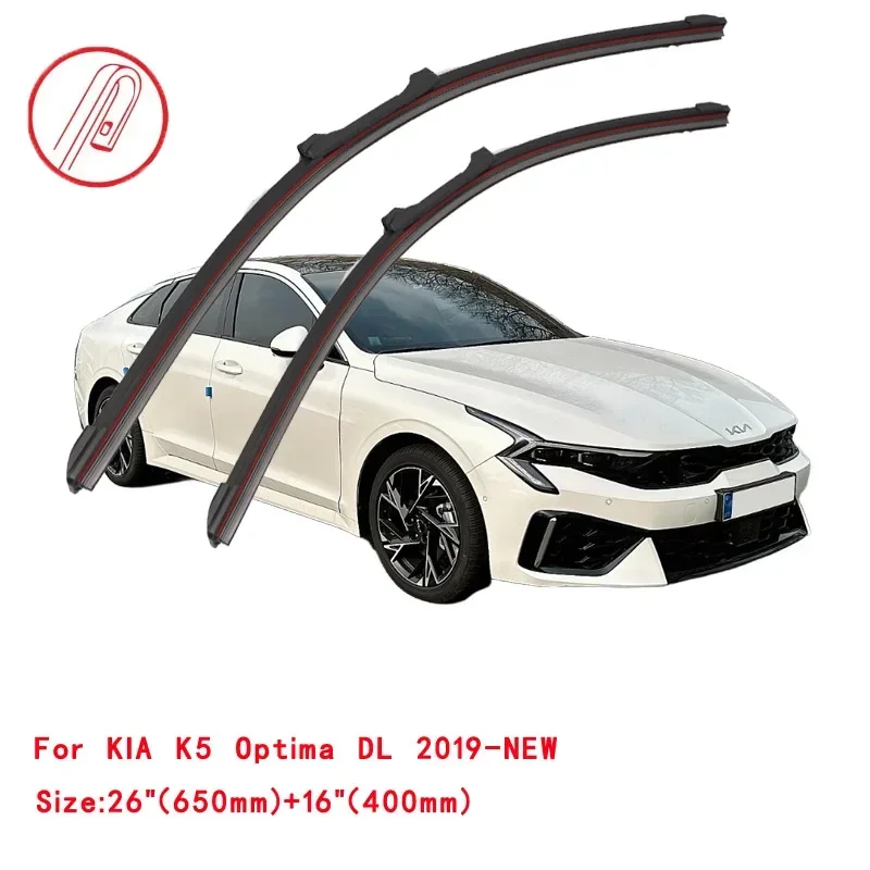 For KIA K5 Optima MS MG TF JF DL Sedan 2001 2002 2006 2009 2010 2012 2015 2019 2020 Double Rubber Car Windshield Wiper Blades