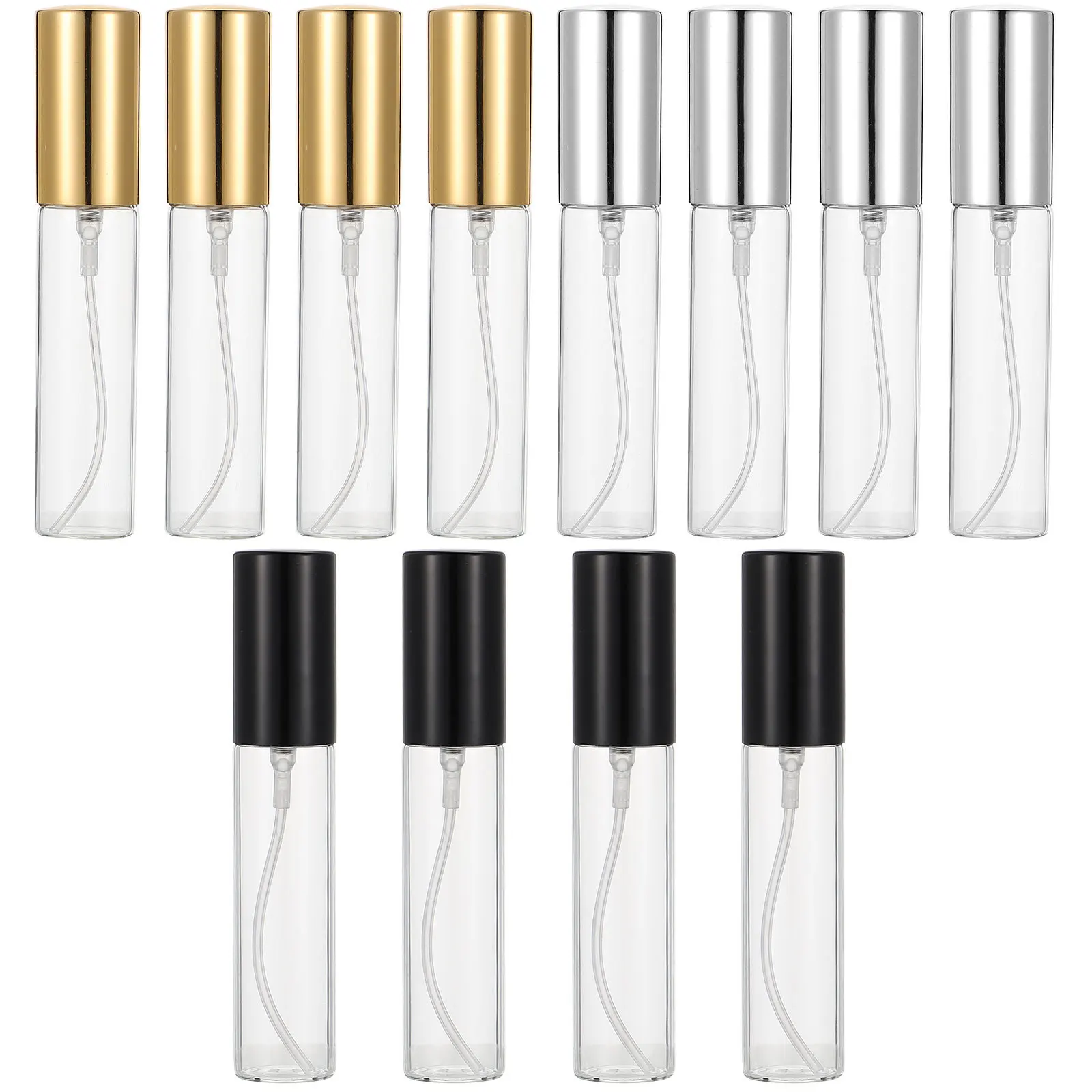 

12Pcs Refillable Perfume Glass Spray Bottles Travel Leakproof Empty Atomizer Spray Bottles Reusable Travel Set