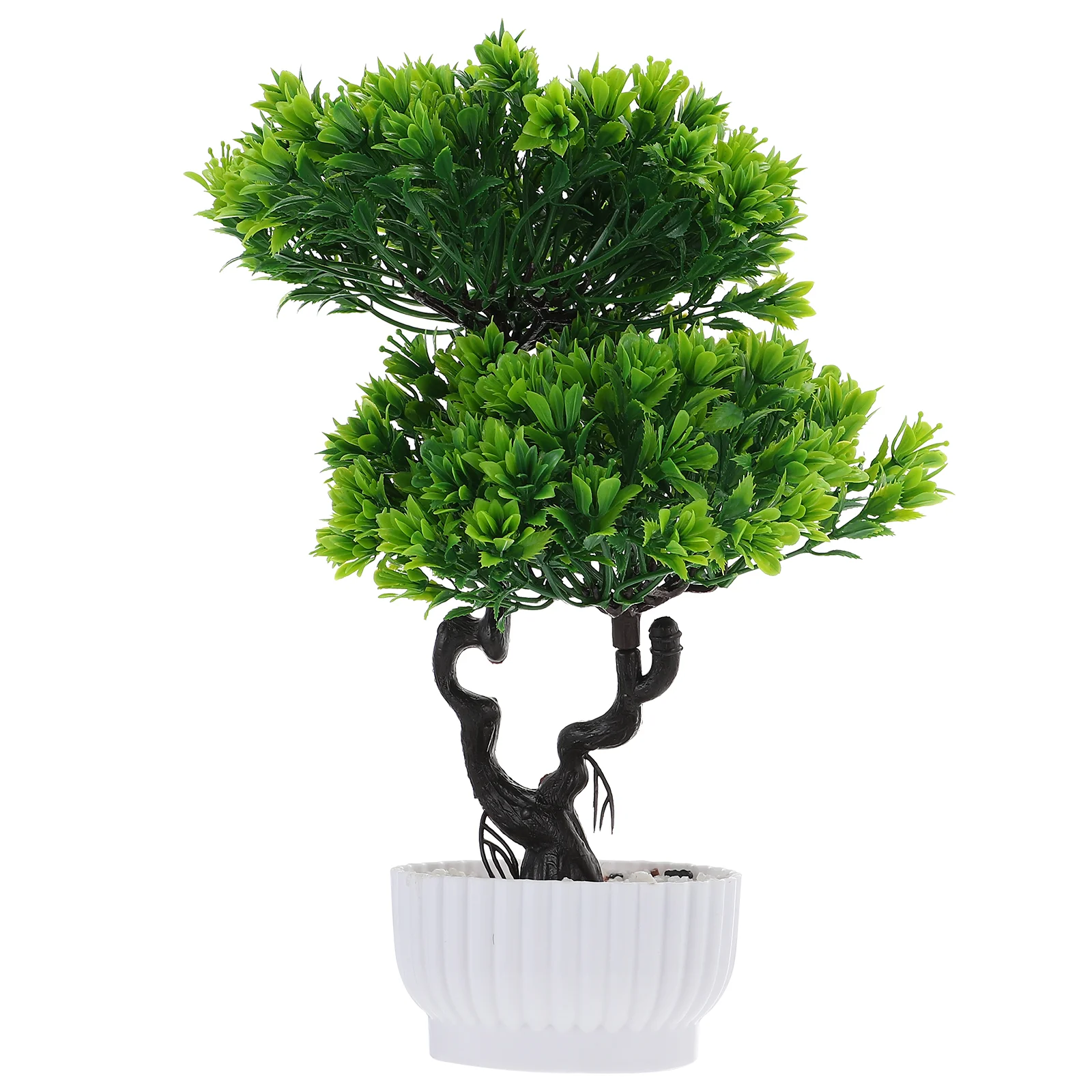 Artificial Flower Desktop Adornment Vase Tree Decoration Plants Home Emulated Pine Bonsai