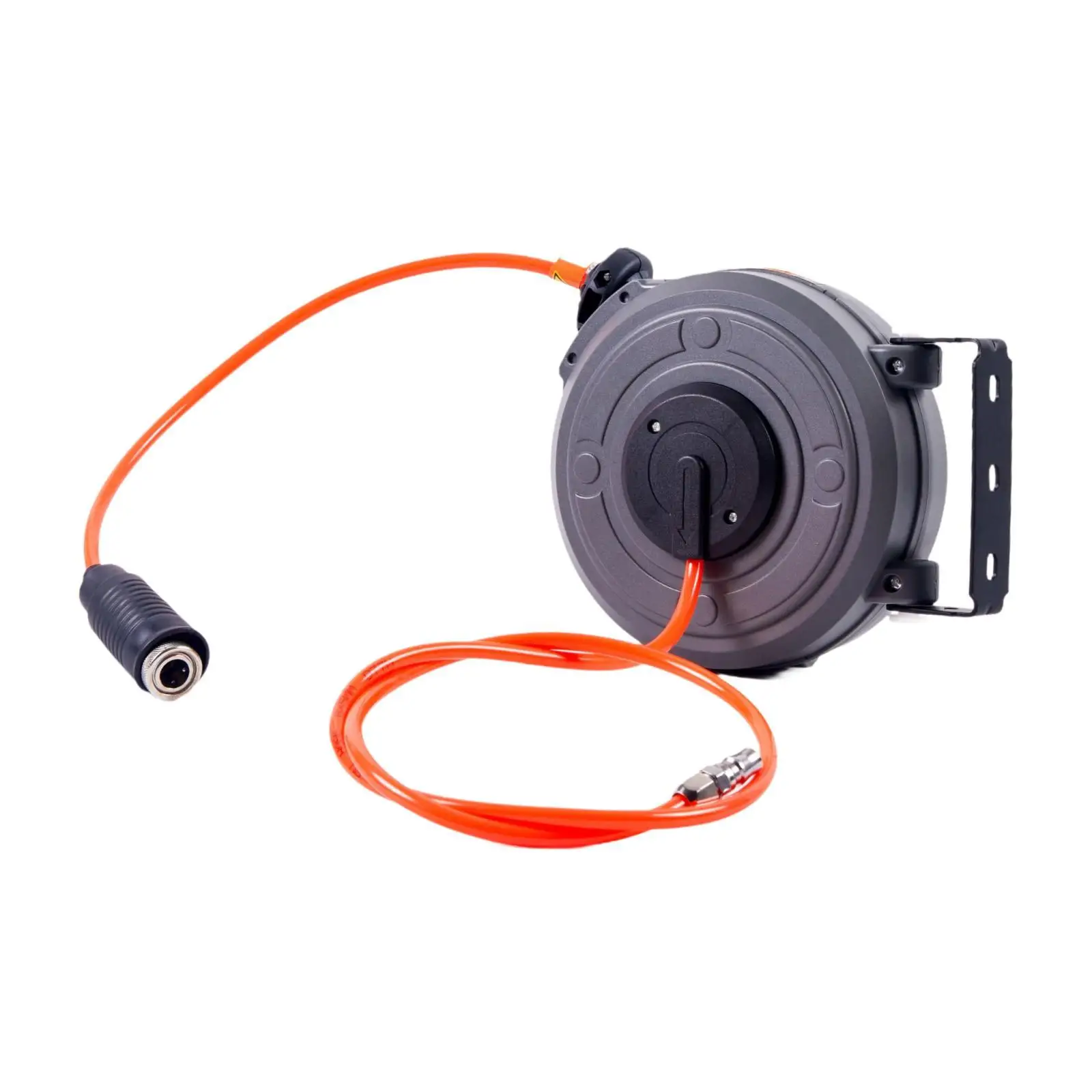 

Retractable Air Hose Reel Auto Rewind Ceiling Wall Mount Rotatable Compact Enclosed Air Reel for Car Repair Shop Workshop Garage
